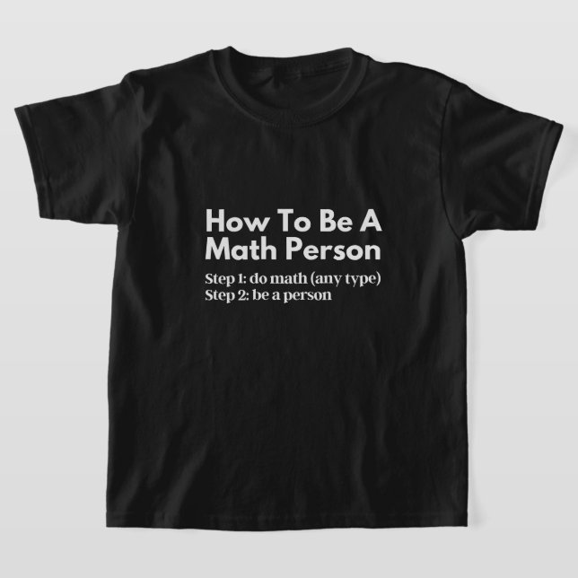 Hur man är matematiker t shirt (Laydown)