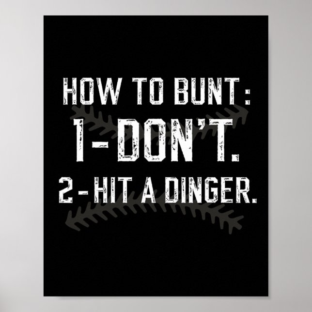 Hur man bunt inte slår en dinger rolig säljer Soft Poster (Framsidan)