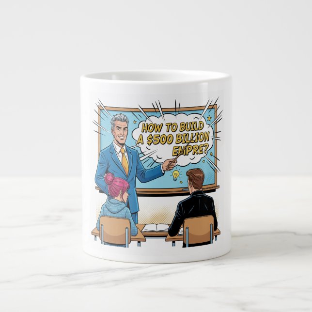 Hur man bygger en $500 miljarder imperium Pop Art- Jumbo Mugg (Framsidan)