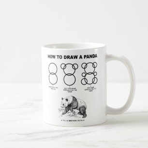 Hur man drar en rolig mugg för Panda