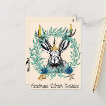 Hur man firar vykort för vinter Solstice