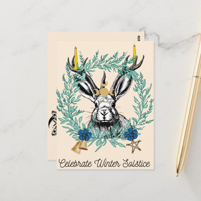 Hur man firar vykort för vinter Solstice (Fram/Back In Situ)