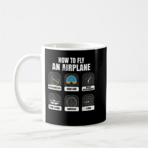 Hur man flyger ett kommersiellt flygplan för luftf kaffemugg