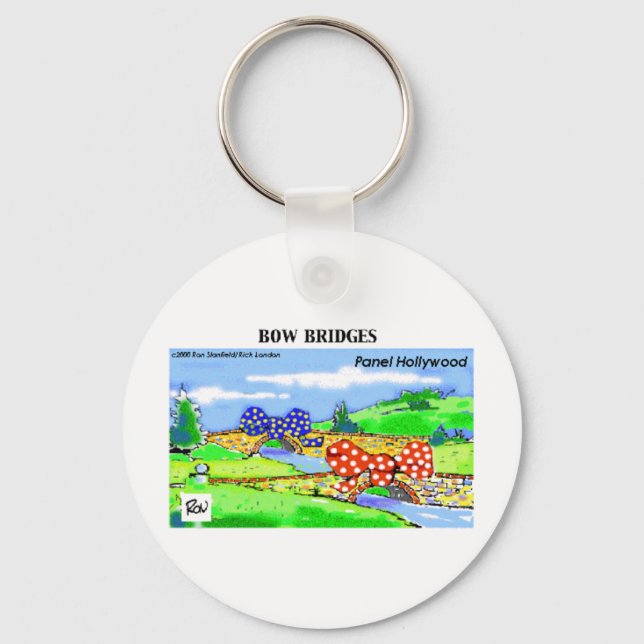Hur man förpackar en bro som en present Roliga pre Nyckelring (Framsida)