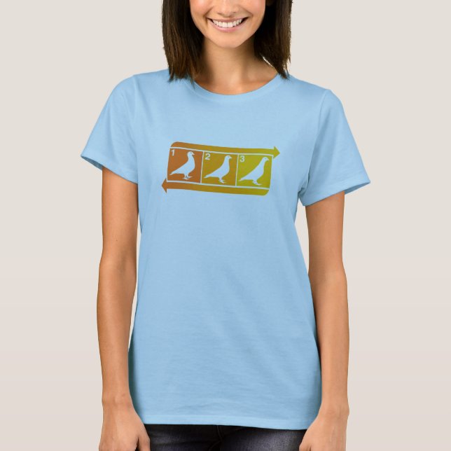 Hur man gör duvan tee shirt (Framsida)