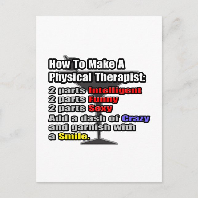 Hur man gör en fysisk terapi vykort (Framsida)