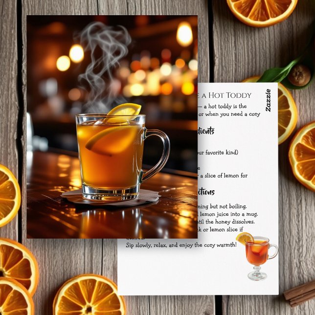 Hur man gör ett Hot Toddy receptkort Vykort (Skapare uppladdad)