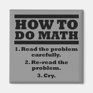 Hur man gör matematik Rolig kylskåpsmagnet