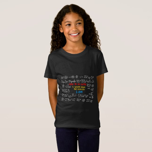 Hur Man Gör Matematik Roligt Citat T Shirt (Hel framsida)