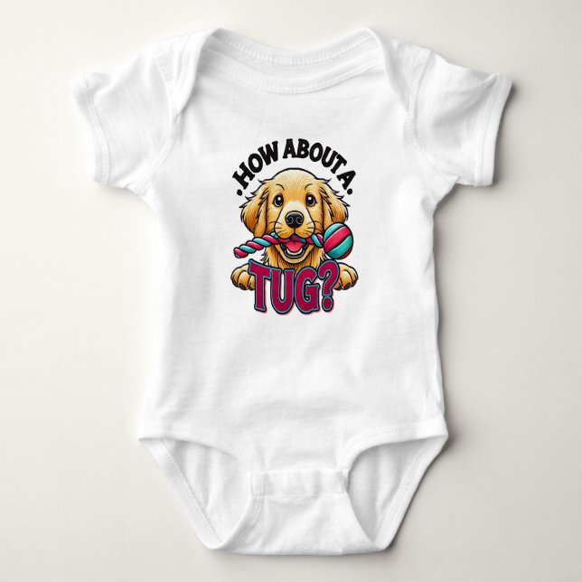 Hur man gör med en tug - Hund Golden Retriever T Shirt (Framsida)