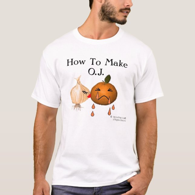 Hur man gör orange fruktsaft tee shirt (Framsida)