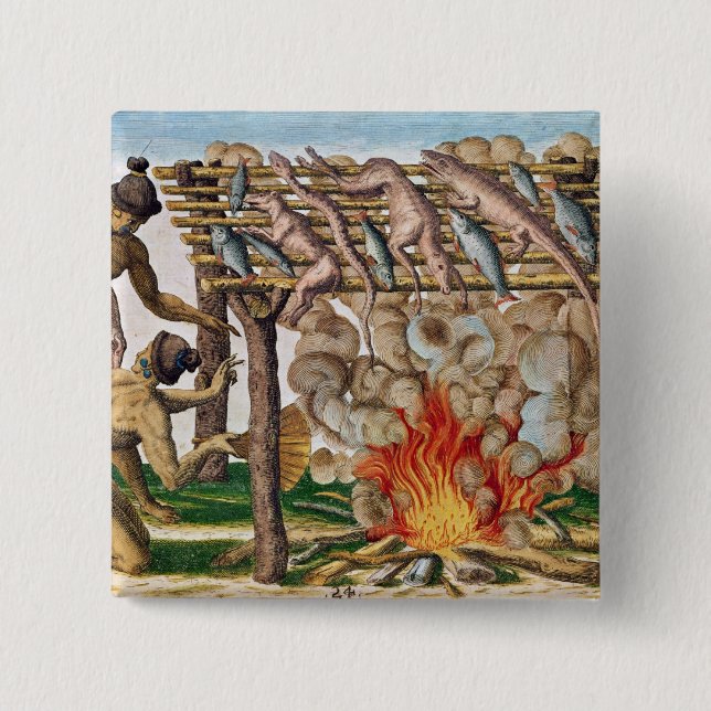 Hur man grillar djur, från 'Brevis Narratio Knapp (Framsida)