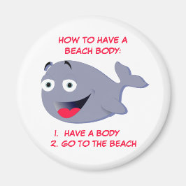 Hur man har en strandkropp, roligt sommar magnet