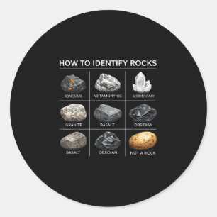 Hur man identifierar geologiskt mineralälskare ste runt klistermärke
