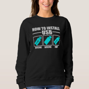 Hur man installerar Usb IT-hjälpdeskskämt T Shirt