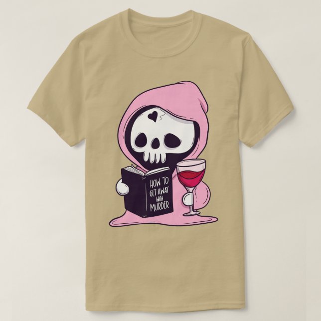 Hur man kommer undan med mord t shirt (Design framsida)