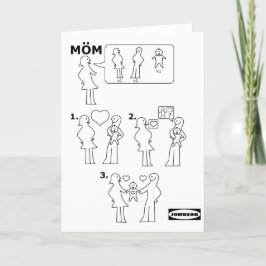 Hur man sätter samman en adoptivparodi Mamma Helgkort