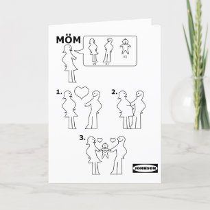 Hur man sätter samman en Mamma Instruction Lakan P Helgkort