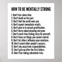 Hur man ska vara mentalt stark - 13 Nyckel Tips