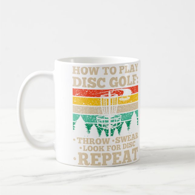 Hur man spelar discgolf för discgolfare kaffemugg (Vänster)
