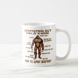 HUR man SPOT BIGFOOT - Cryptozoologyfält väglede Kaffemugg