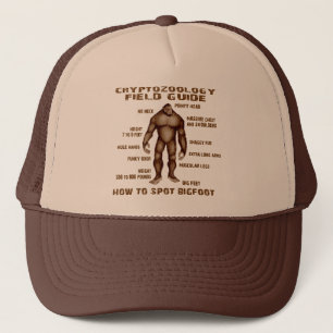 HUR man SPOT BIGFOOT - Cryptozoologyfält väglede Keps