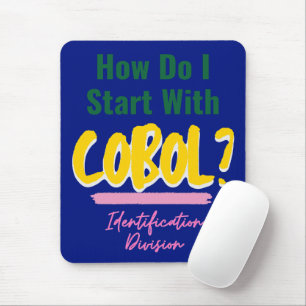 Hur man startar Cobol programmeringskoder T-Shirt Musmatta