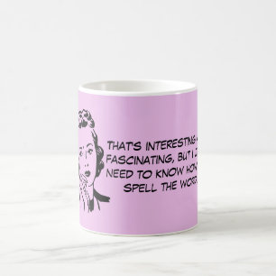 Hur man stavar orddomstolen som anmäler kaffemugg