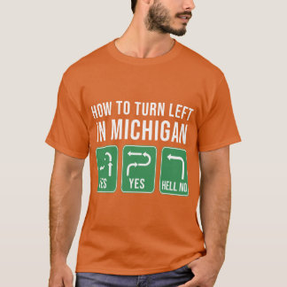 Hur man svänger Lämnat i Michigan T Shirt
