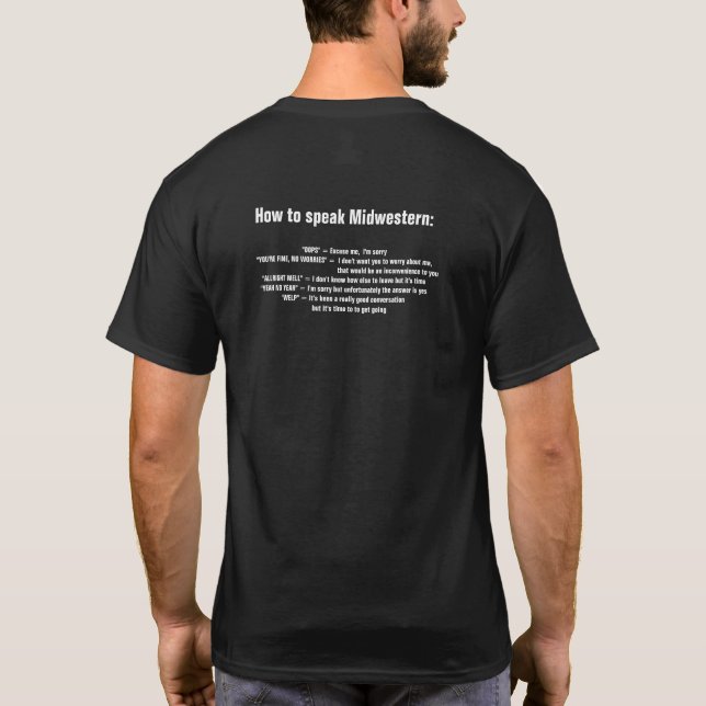 Hur man talar Mellanvästern T Shirt (Baksida)