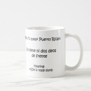 Hur man talar Puerto Rican Kaffemugg