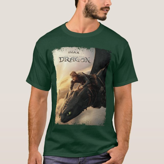 Hur man tränar sin drak antik t shirt (Framsida)