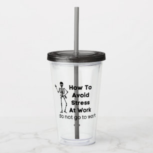 hur man undviker att stressa på arbetsplatsen take away mugg