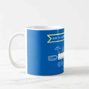 Hur man uttrycker gaeliska Ord (blå mugg) Kaffemugg