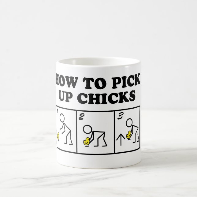 Hur man väljer upp chickar kaffemugg (Center)