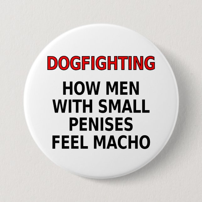 Hur manar med små penisar känner sig macho knapp (Framsida)