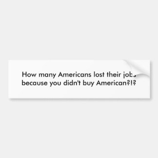 Hur många amerikaner förlorade deras jobb därför bildekal
