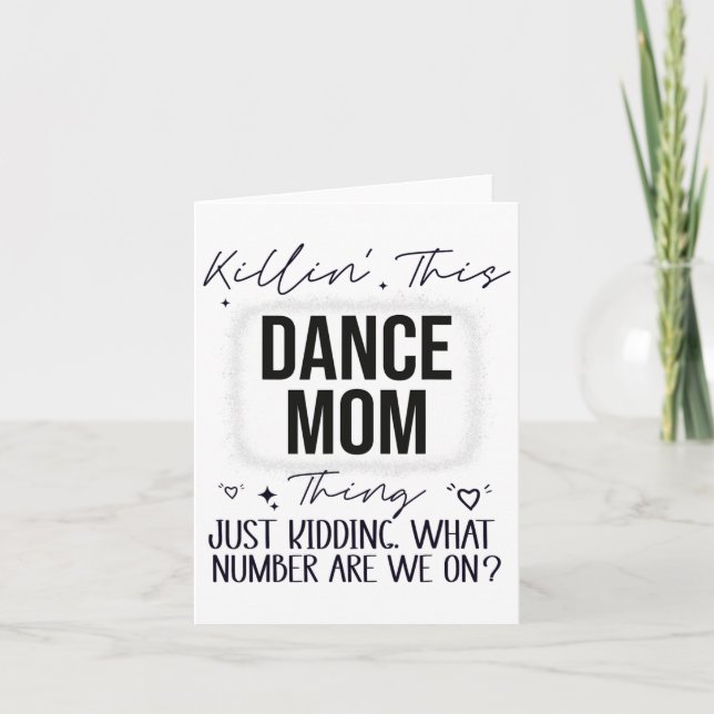 Hur många är vi på den vackra Dance Mamma? Kort (Framsida)