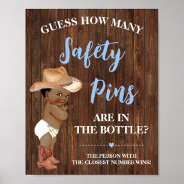 Hur många av Stiftens Game AA CowboyShower-tecken Poster