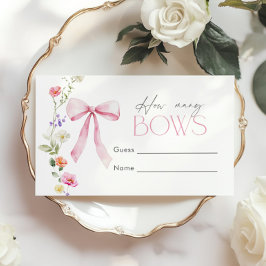 Hur många Bebisduschar av Bows Rosa Wildblomma Tilläggskort