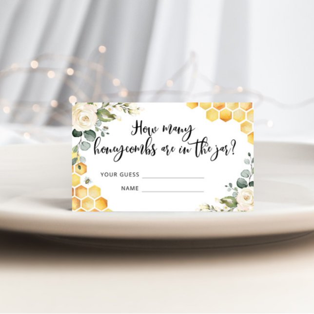 Hur många bikakor baby shower spelkort tilläggskort (Skapare uppladdad)