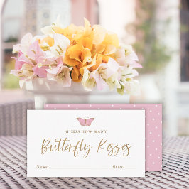 Hur många Butterfly Kisses Baby Shower Game Card Tilläggskort