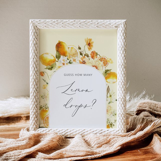 Hur många citron droppar finns det på affischen poster (Skapare uppladdad)