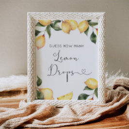 Hur många citrondroppar finns i burken poster