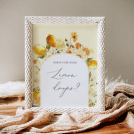 Hur många citronkulor finns det på affischen i bur poster