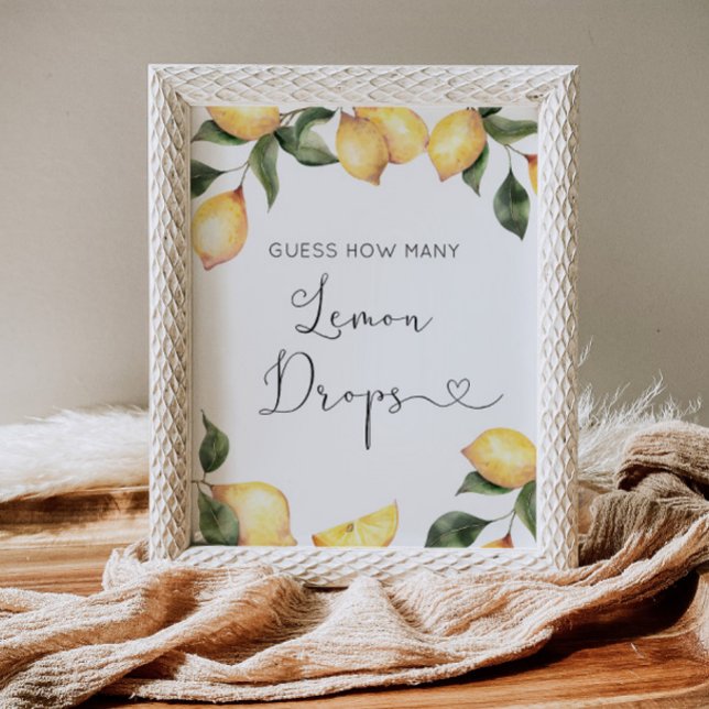 Hur många citronkulor finns i burken poster (Skapare uppladdad)