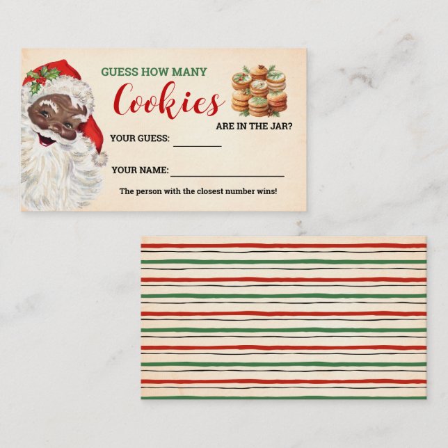 Hur många Cookies-julspelskort Placeringskort (Fram/baksida)