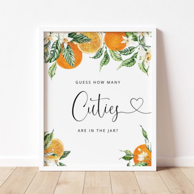 Hur många Cuties finns i burk Poster (Skapare uppladdad)