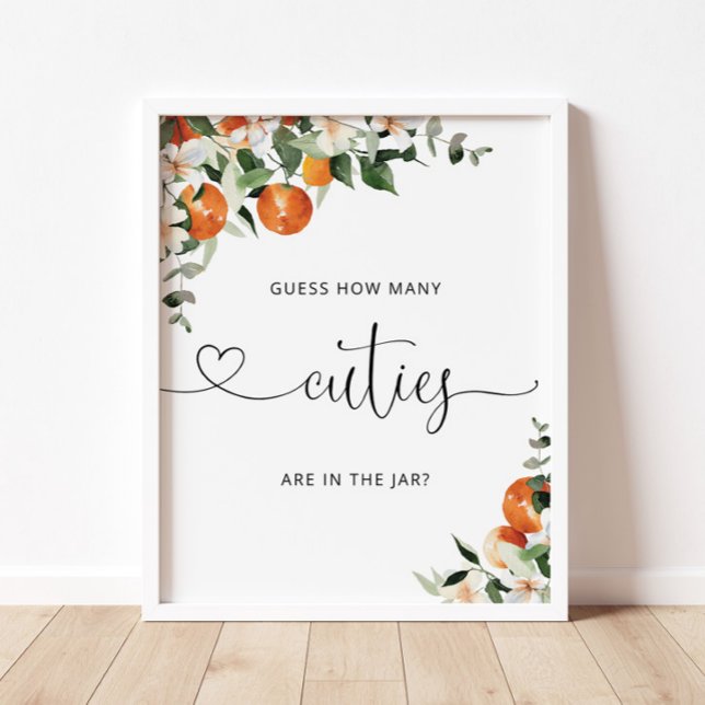 Hur många Cuties finns i burk? Poster (Skapare uppladdad)