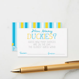 Hur många Duckies Party Game Gissa Cards Tilläggskort